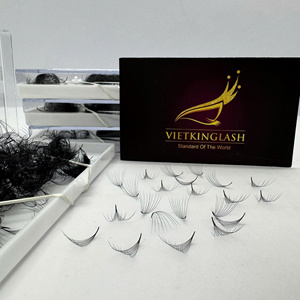 ขนตาปลอมคุณภาพสูงแบบสำเร็จรูป เส้นใยสังเคราะห์ สีดำด้าน 0.03-0.05 มม. งอน CC/DD/M/L จัดส่งรวดเร็ว 10D-20D - Product Image 6