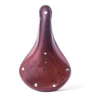 Sillín de Bicicleta M.A Leathers B17 Marrón, Estilo Cuero, Diseño con Remaches, Rieles Dobles de Acero, Cojín Transpirable para Ciclismo de Carretera y MTB - Product Image 2