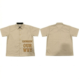 Collection été Chemise bleue pour homme à manches courtes, chemise boutonnée décontractée à imprimé élégant - Product Image 6