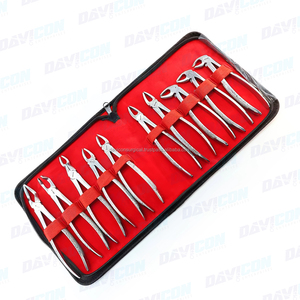 Pinces dentaires pour extraction de dents chez l'adulte, ensemble d'instruments dentaires de 10 pièces, adapté aux dents d'adulte. - Product Image 4