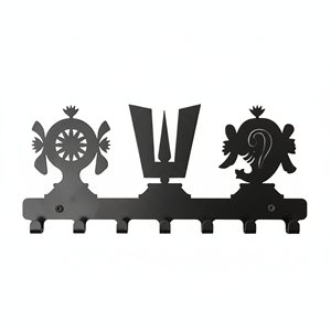 Porte-clés mural en métal de qualité supérieure, décoratif, spirituel, pour l'entrée de la maison, le salon, le bureau - Product Image 3