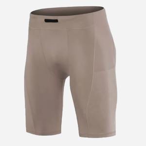 Shorts de compression pour hommes à taille mi-haute, respirants, imprimés, pour la gym, vente en gros, noir, service OEM - Product Image 3