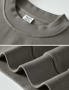 Sweat à capuche unisexe personnalisé en molleton 100 % coton, vente en gros, OEM, tendance, pour l'hiver, streetwear, écologique, séchage rapide, respirant, 340g - Product Image 5