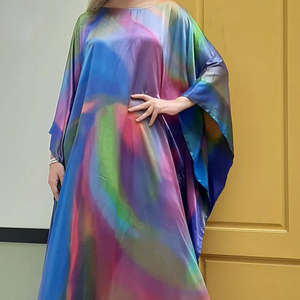 Wholesale 2026 New Arrival Rainbow Color Modest <b>Kaftan</b> Style Women's <b>MAXI</b> Abaya Dresses Dubai Style in High Quality Abaya - Product Image 5