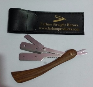 เครื่องโกนหนวดตรงร้านตัดผมทำจากไม้,ที่โกนหนวดพร้อมเคส - Product Image 3