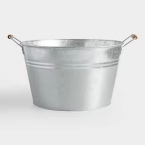 Premium Metal Ice Beverage Tub Stainless Steel Party Cooler <b>Bucket</b> Wine Beer Chiller Tub Bar Serving Use - Product Image 1