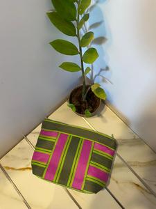 <b>Large</b> Eco-Friendly Recyclable Nylon Woven Silk Screen Printed Zipper Top Reusable Toiletry Pouch <b>Bags</b> Kapadavala Brand Made - Product Image 1