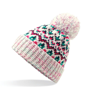 Unisex Solid Color Knit Beanie Hat 100% Acrylic Cuffed <b>Winter</b> <b>Cap</b> Casual Style for Adults Gray Pom Pom - Product Image 1