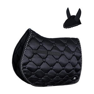 <b>Green</b> Quilted Dressage Saddle Pad Cotton Shell Polyester Filling Fleece Lining for Riding - Product Image 3
