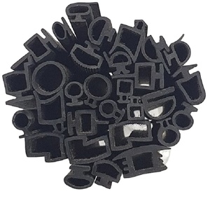 Đen TPE cao su thời tiết Tước cửa Dải con dấu các loại khác nhau và hình dạng màu đen - Product Image 2