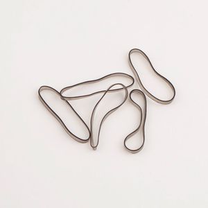 Élastiques à cheveux TIETYP, bandeaux en caoutchouc élastique, couleur unie, minimaliste, moderne, usage quotidien, pour femmes, emballage en carton, fabriqué en Corée - Product Image 3