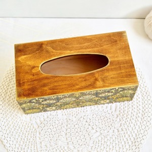 Caja de pañuelos de madera con tapa magnética y diseño impreso, caja de pañuelos de madera segura con diseño impreso para exhibición de productos premium, estuche mayorista. - Product Image 4