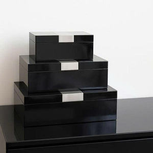 Élégante boîte à bijoux en laque, haute qualité, artisanale, boîte à bijoux en laque orientale du Vietnam - Product Image 5