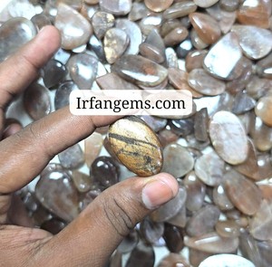 Piedra de Coco Sunstone de Primera Calidad, 100% Natural, Cabujón de Coco Sunstone, Gema Suelta para Joyería, Precio al por Mayor - Product Image 3