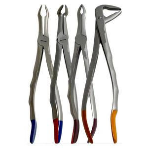 Ensemble de forceps dentaires manuels professionnels en acier inoxydable allemand, 4 pièces, poignée ergonomique, forceps d'extraction dentaire réutilisables - Product Image 1