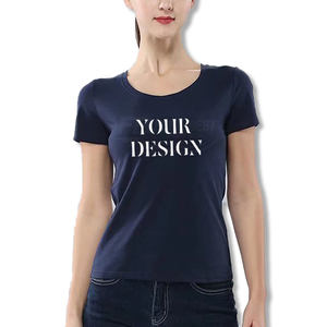 T-shirt personnalisé de haute qualité en polyester peigné respirant et écologique 180 g/m², col rond, coupe ample, manches courtes, grande taille pour femme - Product Image 3