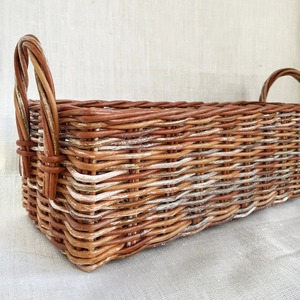 <b>Rectangle</b> Shape Rattan <b>Storage</b> <b>Basket</b> Organizer Perfect for Cosmetics Drinks Jewelry and Household Essentials From India - Product Image 5