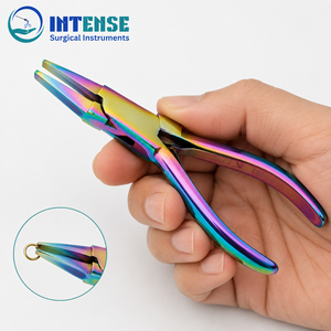 Alicates de Joyería de Punta Plana de Titanio Arcoíris, Herramienta de Envoltura de Alambre de Acero Inoxidable para Abalorios, Venta al por Mayor OEM ODM - Product Image 5