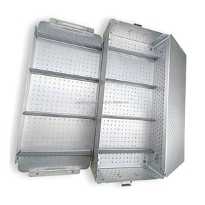 Caja de Esterilización de Aluminio para Instrumental Quirúrgico 650x255x165 mm, Estuche de Almacenamiento para Laparoscopio, Contenedor para Autoclave - Product Image 4