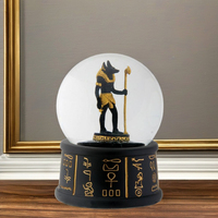 Statue de pharaon égyptien personnalisée verre à neige résine artisanat Souvenirs produit cadeau touristique parfait