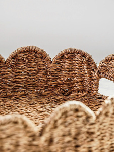 Plateau de service en jonc de mer naturel fait main, plateau décoratif de forme ovale fabriqué au Vietnam au meilleur prix - Product Image 5