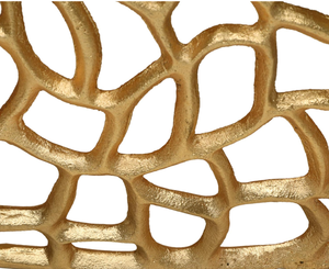 Mesa de centro de aluminio para sala de estar de diseño de lujo, con marco dorado y superficie metálica dorada, mesa auxiliar para sofá, muebles en oferta. - Product Image 6