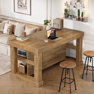 Islas de Cocina de Vietnam, Material de Madera de Roble Macizo, Embalaje en Caja, Marca OEM, Apariencia Moderna, Color Natural/Blanco, Almacenamiento - Product Image 1