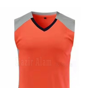 Ensemble d'uniformes de volley-ball de niveau professionnel, tissu extensible respirant, maillot et short, idéal pour les équipes scolaires, de club et de compétition - Product Image 4