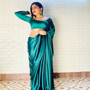 Sari moderne et élégant en soie douce Banarasi Gold Weaving pour adultes et filles Vêtements de fête indiens et pakistanais - Product Image 4