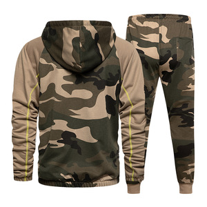 Conjunto de Ropa Deportiva Masculina Personalizada de Alta Calidad, Tejido Cómodo, Sudadera y Pantalones Deportivos - Product Image 3