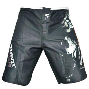 Pantalones Cortos de Lucha MMA Personalizados al por Mayor, de Lona con Cordones a Media Pierna, Estampado Sublimado, Tallas Grandes, Tejido de Punto Antiencogimiento - Product Image 5