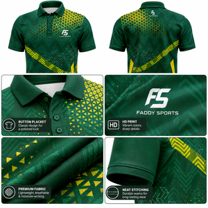 Polo Deportivo Personalizado para Hombre, Sublimado, Transpirable, de Malla, para Golf, Tenis, Uniforme de Equipo, Rendimiento Atlético - Product Image 4
