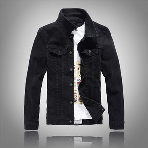 Wholesale Casual Slim Fit Jeans <b>Denim</b> <b>Jacket</b> Custom LOGO Plus Size Jeans <b>Jacket</b> for <b>Men</b> Fashion <b>Jacket</b> - Product Image 2