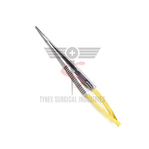 Ensemble de micro-pince à aiguilles, ciseaux et pincettes Castroviejo en acier inoxydable, instrument chirurgical manuel réutilisable - Product Image 6