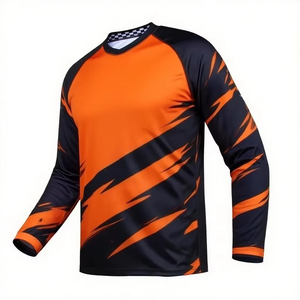เสื้อเจอร์ซีย์มอเตอร์ครอสแบบกำหนดเอง ชุดแข่งจักรยาน BMX คุณภาพสูง อุปกรณ์ MX เสื้อเจอร์ซีย์แบบ Sublimation ผู้ผลิต OEM - Product Image 3