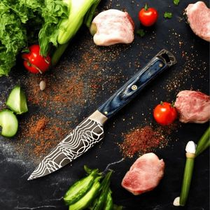 Ensemble de couteaux de cuisine professionnels pour chef avec lames de coupe en acier inoxydable affûtées et manches confortables pour hacher les légumes et la viande - Product Image 4