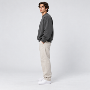 Sudadera de peso pesado para hombre, venta directa de fábrica, corte holgado, hombros caídos, ODM, tejido gofrado, manga larga, tops, sudadera para uniformes de equipo - Product Image 3
