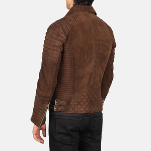 Veste en cuir pour homme avec logo personnalisé, vente en gros, veste de moto en cuir tendance, coupe-vent - Product Image 5