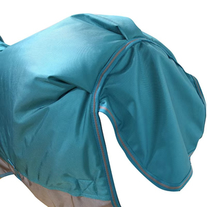 Couverture d'hiver imperméable et respirante pour chevaux, vente en gros, couverture d'extérieur chaude bleue pour chevaux, couverture d'intérieur pour chevaux - Product Image 6