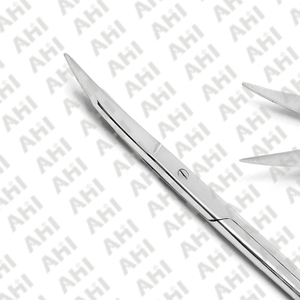 กรรไกรเย็บแผลสำหรับทันตกรรมระดับมืออาชีพ คุณภาพพรีเมียม ได้รับการรับรองมาตรฐาน CE ผลิตจากสแตนเลสสตีล ใช้งานด้วยมือ ระดับ Class I ISO13485 ยี่ห้อ AHI - Product Image 3