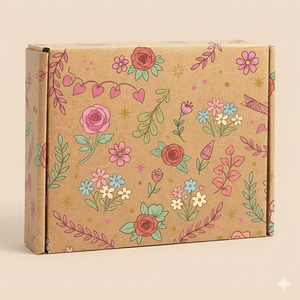 Boîte d'emballage cadeau personnalisée, prix d'usine, boîte d'expédition en carton brun avec commande d'échantillon disponible et design de couleurs personnalisées - Product Image 3