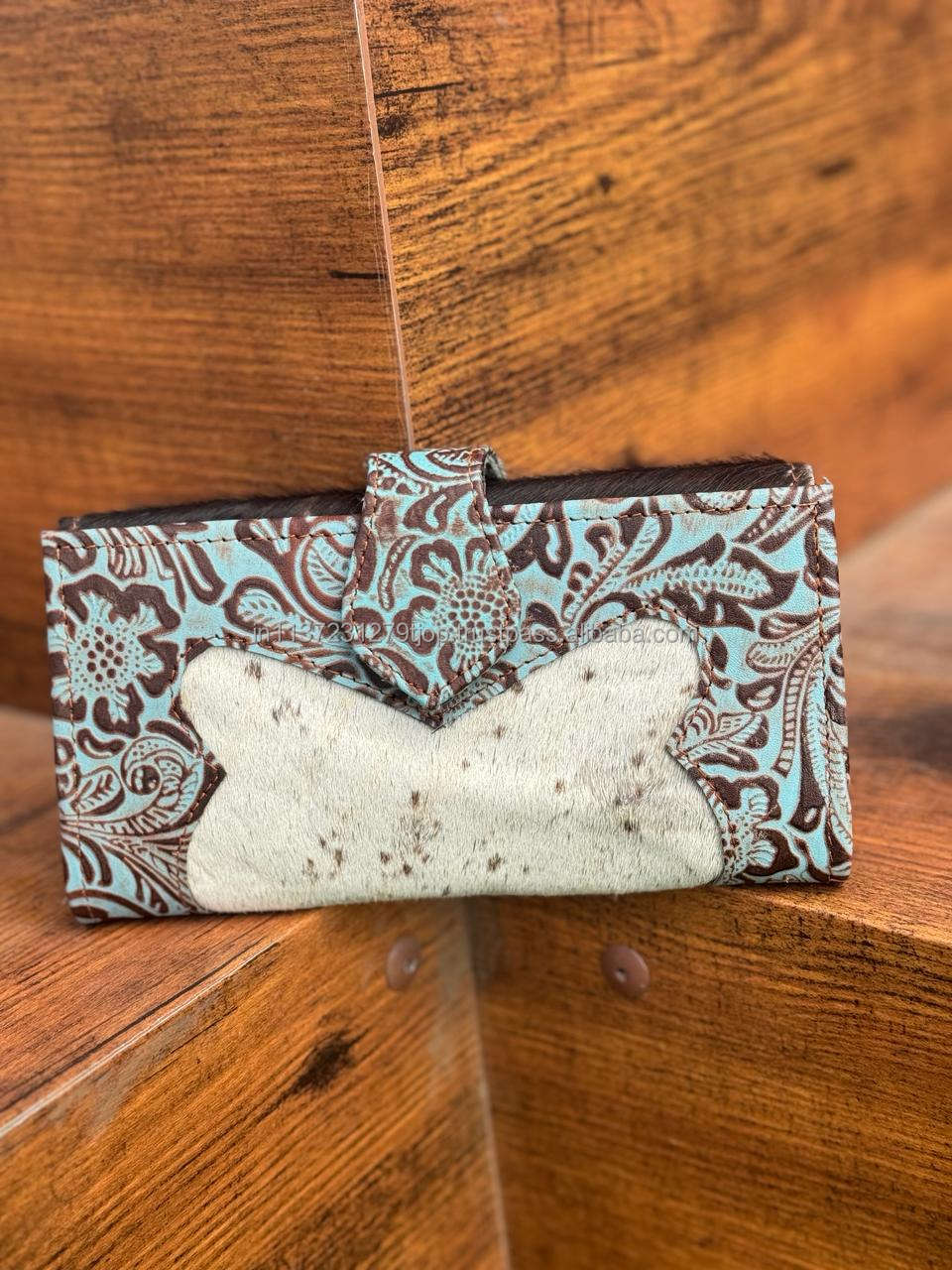 Black With Turquoise Print