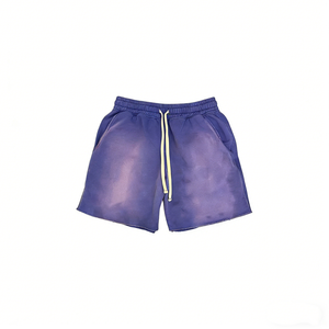 Pantalones Cortos Deportivos Personalizados de Verano, Estilo Hip Hop, Secado Rápido, Vintage, Desgastados, Lavados con Ácido - Product Image 3