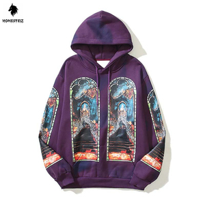 เสื้อฮู้ดดี้ทรงบ็อกซี่สำหรับผู้ชาย ผ้าหนา พิมพ์ลายได้ตามสั่ง น้ำหนัก 00-500 กรัม ทรงไหล่ตก ผ้าฝ้าย 100% สำหรับฤดูหนาว - Product Image 1