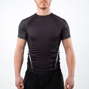Rashguards à manches courtes sur mesure, meilleur prix, unis, en stock, durables, protection anti-UV, Rashguard Fortleo - Product Image 1