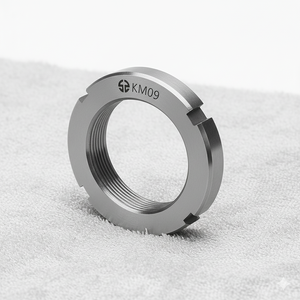 Tuerca Autoblocante DIN 981 KM09 para Uso Industrial Pesado CLASE 4, Rosca Completa, Rosca Derecha, Acabado Natural, Tuerca CNC - Product Image 5