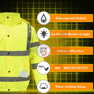 Chaqueta de Seguridad de Alta Visibilidad en Oferta, Chaqueta de Seguridad Reflectante para Construcción - Product Image 5