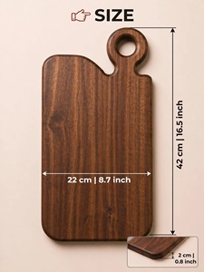 Planche à découper en bois d'acacia durable pour la cuisine à domicile, écologique, passe au lave-vaisselle, forme personnalisée, pour couper les légumes - Product Image 6