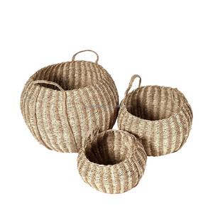 Panier de jacinthe d'eau en jonc de mer/3 paniers de rangement en jonc de viking Starlight meilleurs produits - Product Image 4