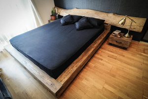 Wholesale Cozy Modern Double Bed Frame with Practical Storage Solid Wood Home Furniture Space-Saving Design - Product Image 2